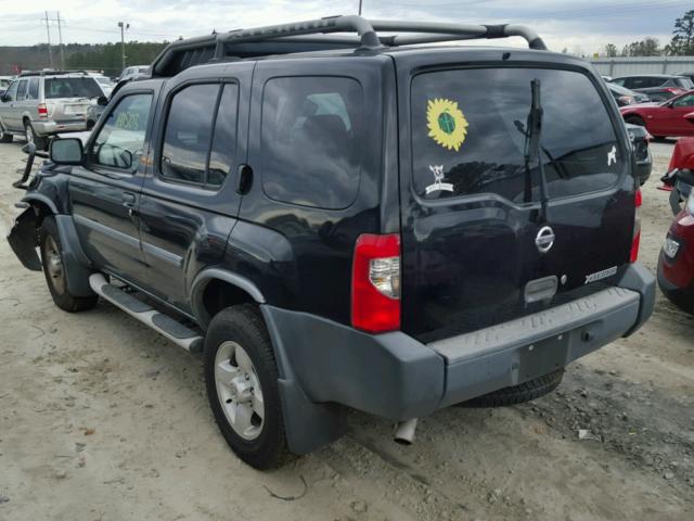 5N1ED28T34C669142 - 2004 NISSAN XTERRA XE BLACK photo 3