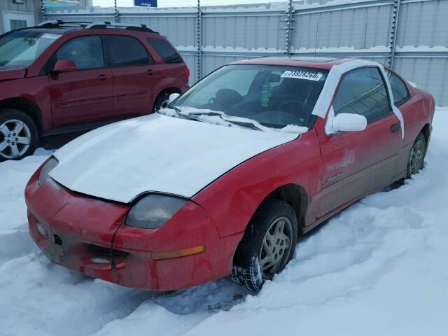 1G2JB1243X7553557 - 1999 PONTIAC SUNFIRE SE RED photo 2