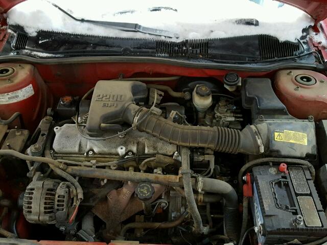 1G2JB1243X7553557 - 1999 PONTIAC SUNFIRE SE RED photo 7