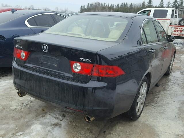 JH4CL96894C801681 - 2004 ACURA TSX BLACK photo 4