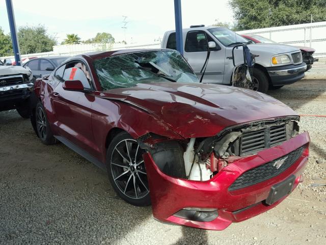 1FA6P8TH4F5434591 - 2015 FORD MUSTANG RED photo 1