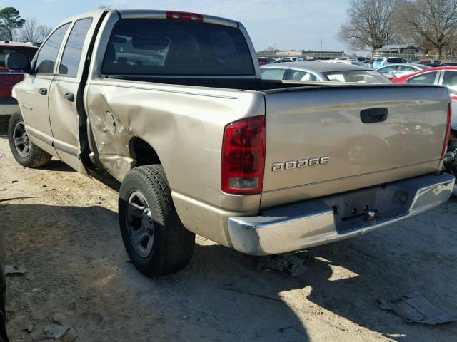 3D7HA18N22G177899 - 2002 DODGE RAM 1500 BEIGE photo 3