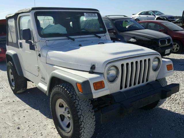 1J4FA29196P786776 - 2006 JEEP WRANGLER / WHITE photo 1