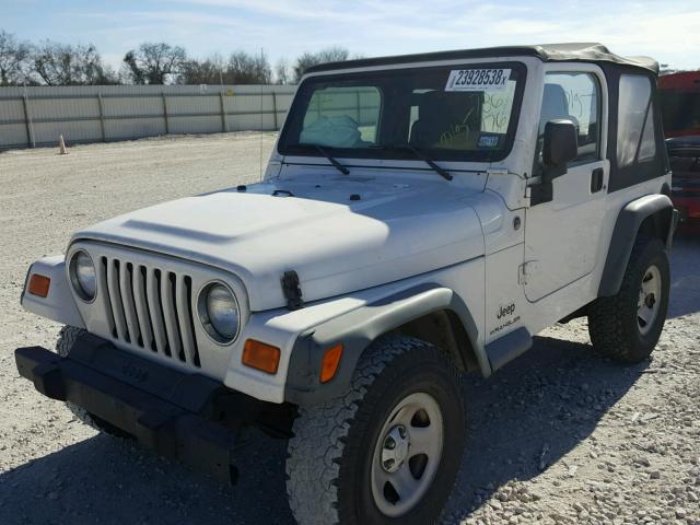 1J4FA29196P786776 - 2006 JEEP WRANGLER / WHITE photo 2