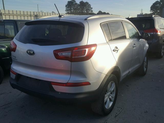 KNDPB3A26B7016840 - 2011 KIA SPORTAGE L SILVER photo 4