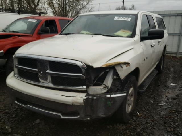 1D3HB18P49S818909 - 2009 DODGE RAM 1500 WHITE photo 2