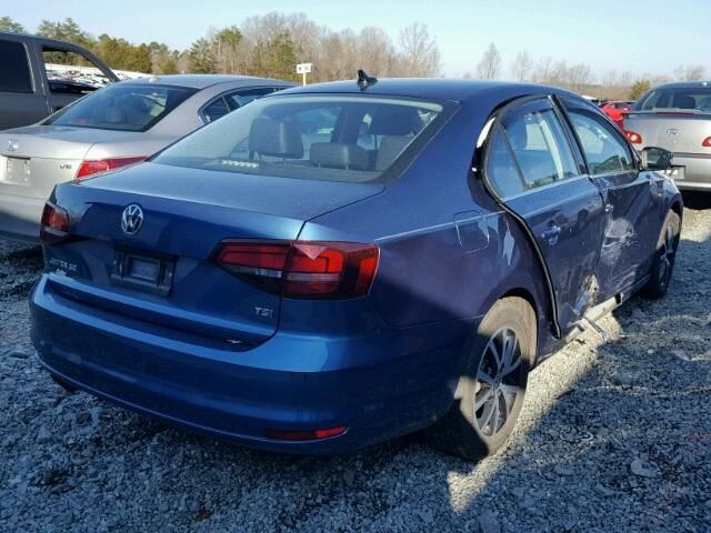 3VWB67AJ6HM262599 - 2017 VOLKSWAGEN JETTA SE BLUE photo 4