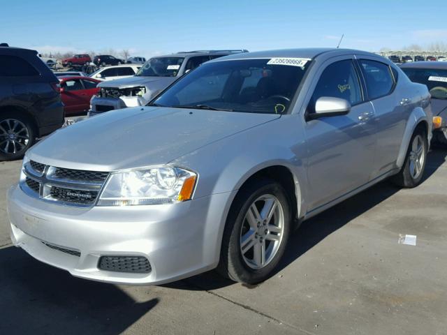 1B3BD1FB4BN528174 - 2011 DODGE AVENGER MA GRAY photo 2