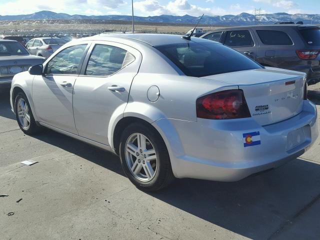 1B3BD1FB4BN528174 - 2011 DODGE AVENGER MA GRAY photo 3