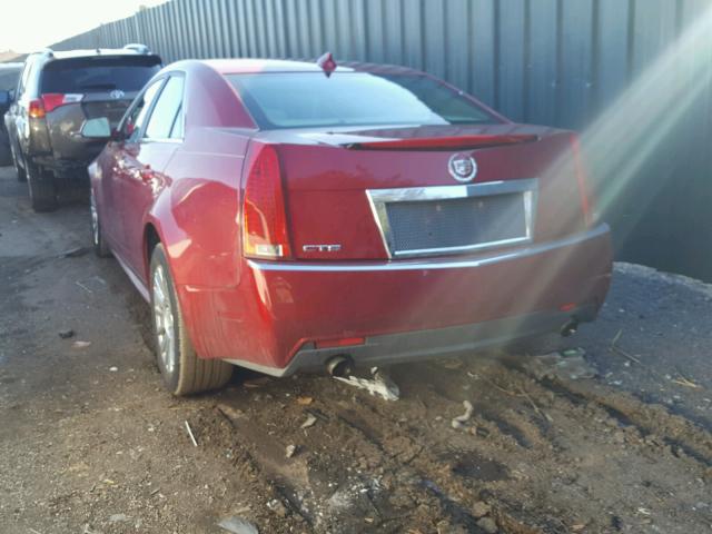 1G6DE5EG2A0150900 - 2010 CADILLAC CTS LUXURY RED photo 3