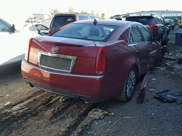 1G6DE5EG2A0150900 - 2010 CADILLAC CTS LUXURY RED photo 4