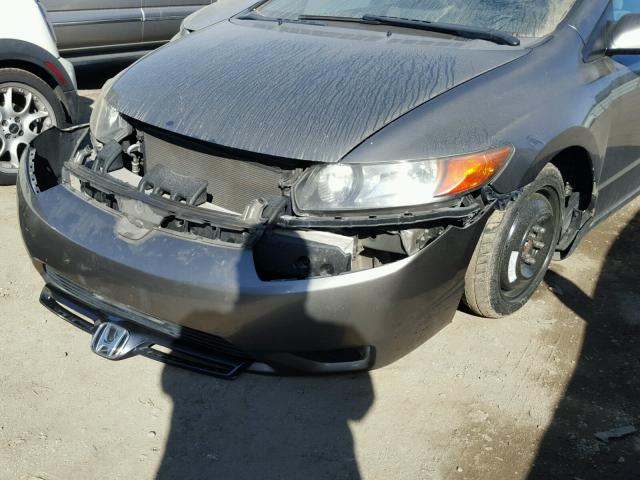 2HGFG12827H514521 - 2007 HONDA CIVIC EX GRAY photo 9