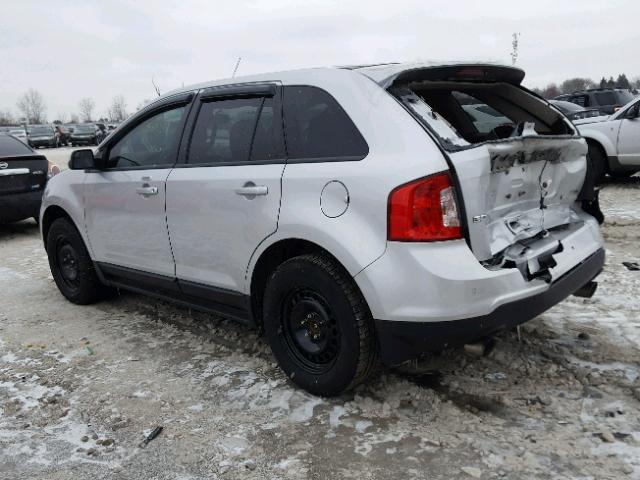 2FMDK3J93DBA05574 - 2013 FORD EDGE SEL SILVER photo 3