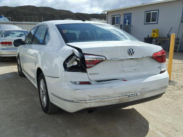 1VWAT7A34GC052198 - 2016 VOLKSWAGEN PASSAT S თეთრი ფოტო 3