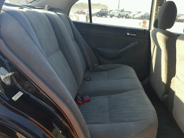 2HGES26735H540317 - 2005 HONDA CIVIC EX BLACK photo 6