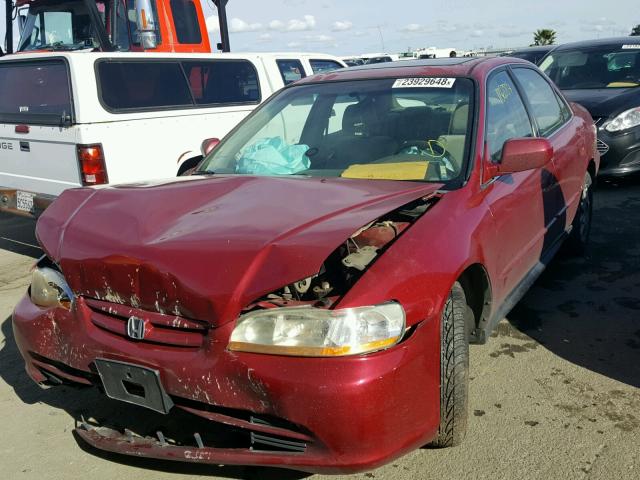 JHMCG668X2C014111 - 2002 HONDA ACCORD EX RED photo 2