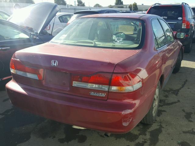 JHMCG668X2C014111 - 2002 HONDA ACCORD EX RED photo 4