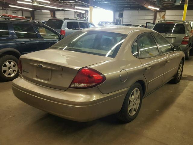 1FAFP53U77A206606 - 2007 FORD TAURUS SE TAN photo 4