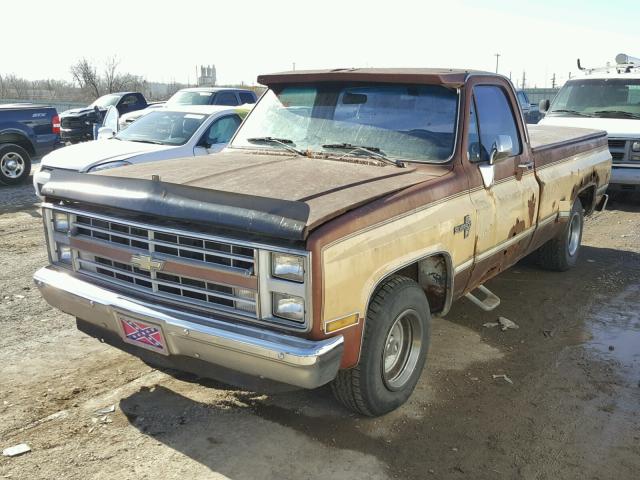 1GCDC14H6GJ157390 - 1986 CHEVROLET C10 BROWN photo 2