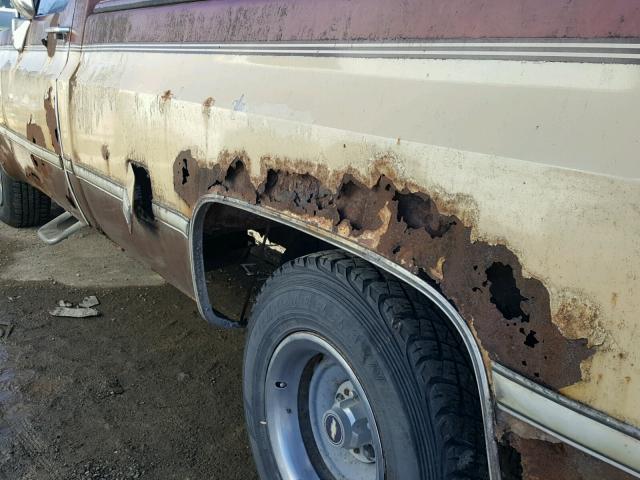 1GCDC14H6GJ157390 - 1986 CHEVROLET C10 BROWN photo 9