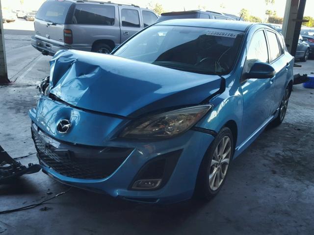 JM1BL1H61A1202940 - 2010 MAZDA 3 S BLUE photo 2