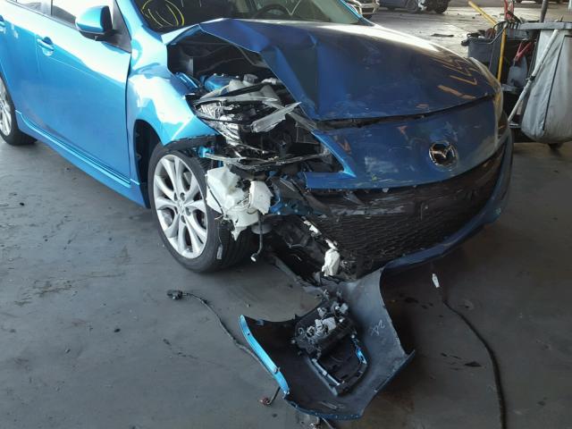 JM1BL1H61A1202940 - 2010 MAZDA 3 S BLUE photo 9