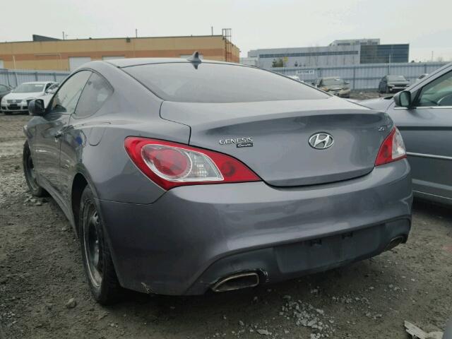 KMHHT6KD8AU032519 - 2010 HYUNDAI GENESIS CO GRAY photo 3