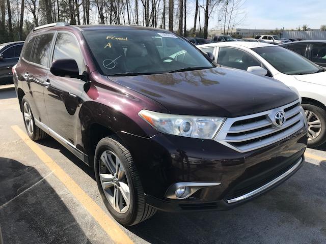 5TDYK3EH9DS109038 - 2013 TOYOTA HIGHLANDER BURGUNDY photo 1