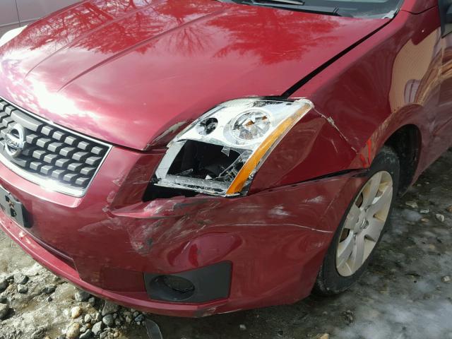 3N1AB61E77L690812 - 2007 NISSAN SENTRA 2.0 RED photo 9