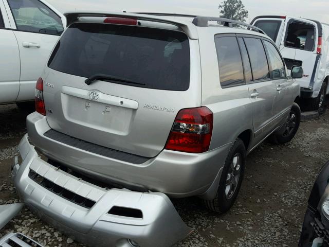 JTEDP21A040036983 - 2004 TOYOTA HIGHLANDER SILVER photo 4