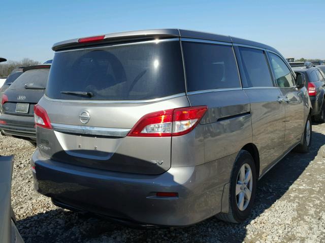 JN8AE2KP4D9066634 - 2013 NISSAN QUEST S GRAY photo 4