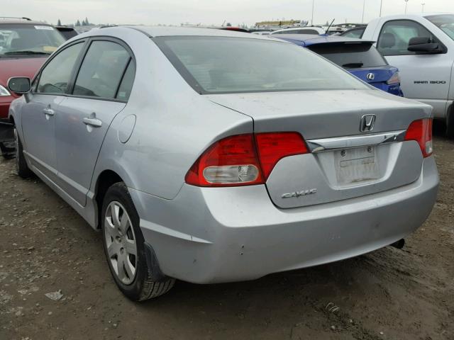 2HGFA165X9H318766 - 2009 HONDA CIVIC LX SILVER photo 3