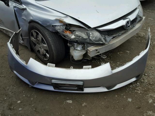 2HGFA165X9H318766 - 2009 HONDA CIVIC LX SILVER photo 9