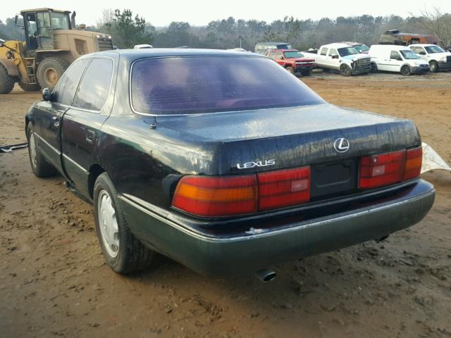 JT8UF11E1N0106706 - 1992 LEXUS LS 400 BLACK photo 3