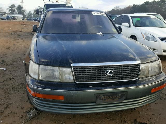 JT8UF11E1N0106706 - 1992 LEXUS LS 400 BLACK photo 9