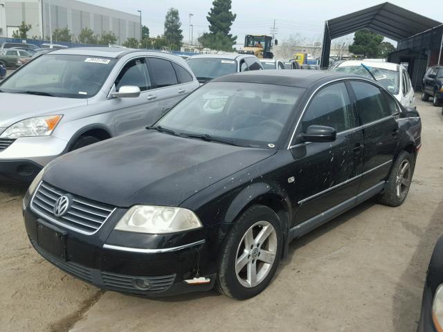 WVWRH63B14P090305 - 2004 VOLKSWAGEN PASSAT GLX BLACK photo 2