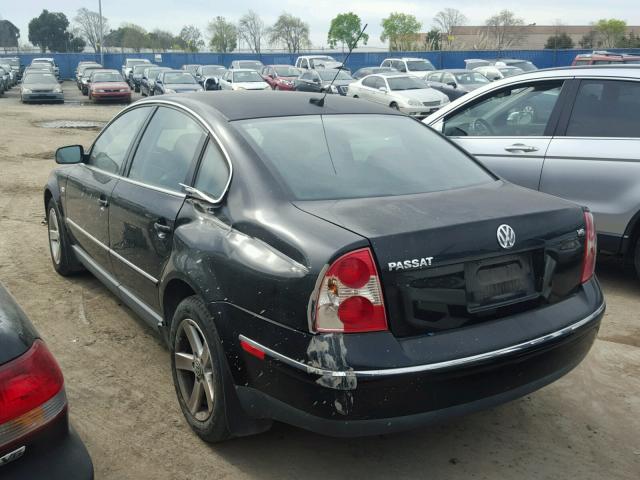 WVWRH63B14P090305 - 2004 VOLKSWAGEN PASSAT GLX BLACK photo 3