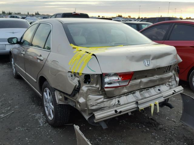 1HGCM66583A077898 - 2003 HONDA ACCORD EX GOLD photo 3