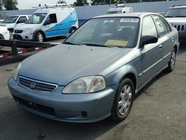 2HGEJ6618YH501992 - 2000 HONDA CIVIC BASE GRAY photo 2