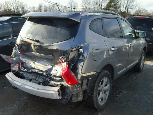 JN8AS5MV1BW663261 - 2011 NISSAN ROGUE S GRAY photo 4