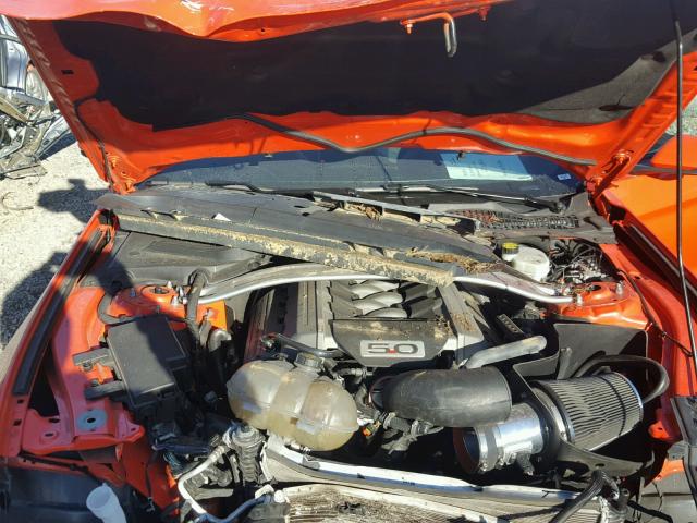 1FA6P8CF8F5423012 - 2015 FORD MUSTANG GT ORANGE photo 7