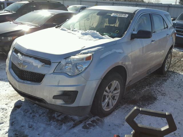 2GNFLEEK1E6165747 - 2014 CHEVROLET EQUINOX LS SILVER photo 2