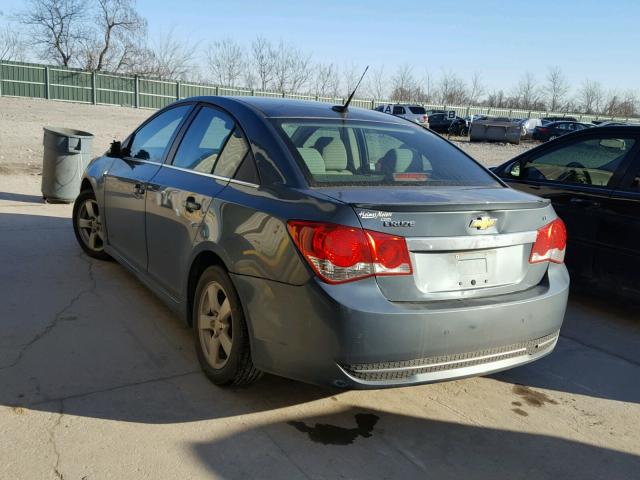 1G1PF5SC1C7230815 - 2012 CHEVROLET CRUZE LT BLUE photo 3