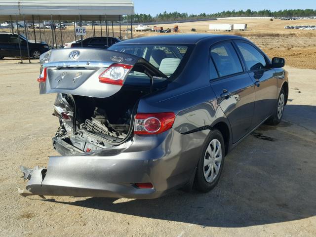 2T1BU4EE0BC717029 - 2011 TOYOTA COROLLA BA GRAY photo 4