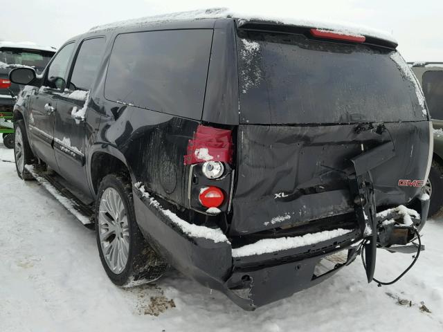 1GKFK66807J345722 - 2007 GMC YUKON XL D BLACK photo 3