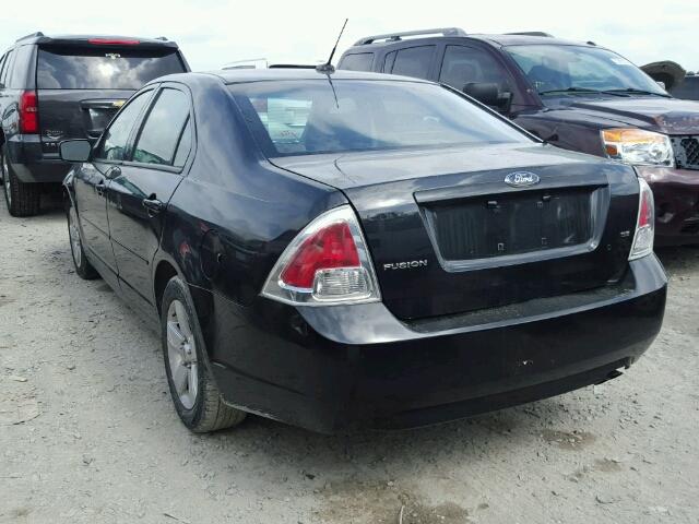 3FAHP07Z09R112433 - 2009 FORD FUSION SE BLACK photo 3