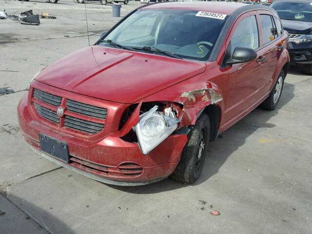 1B3HB28B87D507232 - 2007 DODGE CALIBER RED photo 2