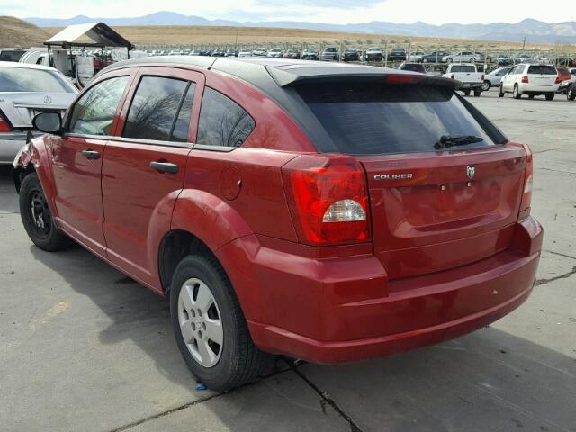 1B3HB28B87D507232 - 2007 DODGE CALIBER RED photo 3