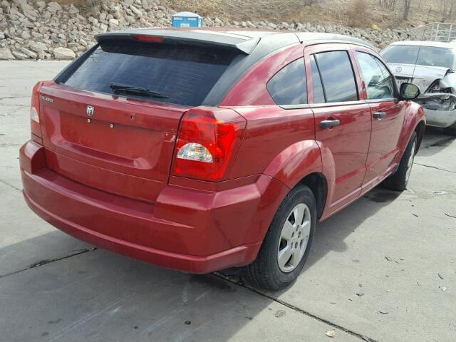 1B3HB28B87D507232 - 2007 DODGE CALIBER RED photo 4