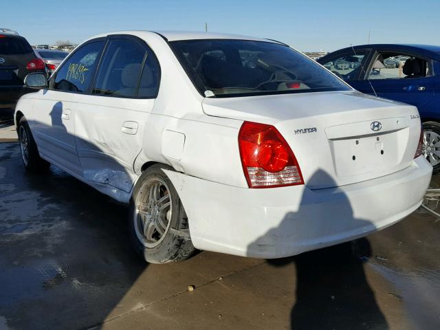 KMHDN46D96U290076 - 2006 HYUNDAI ELANTRA GL WHITE photo 3